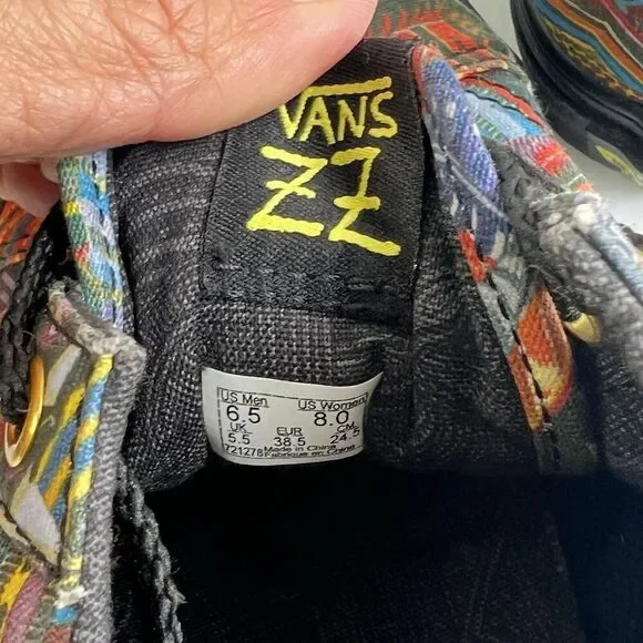 Vans Zio Ziegler Off The Wall Gallery Shoes Men 6.5 Women 8 Rare Multicolor NEW - Picture 11 of 12